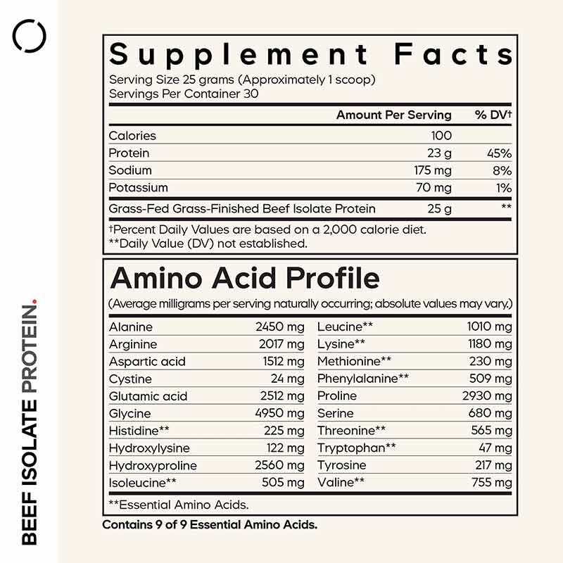 Beef Isolate Protein Powder Unflavored, by Codeage, image #2