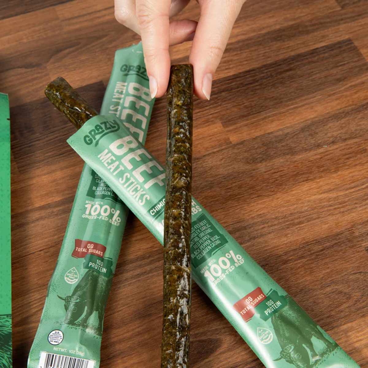 Beef Meat Sticks, by Grazly