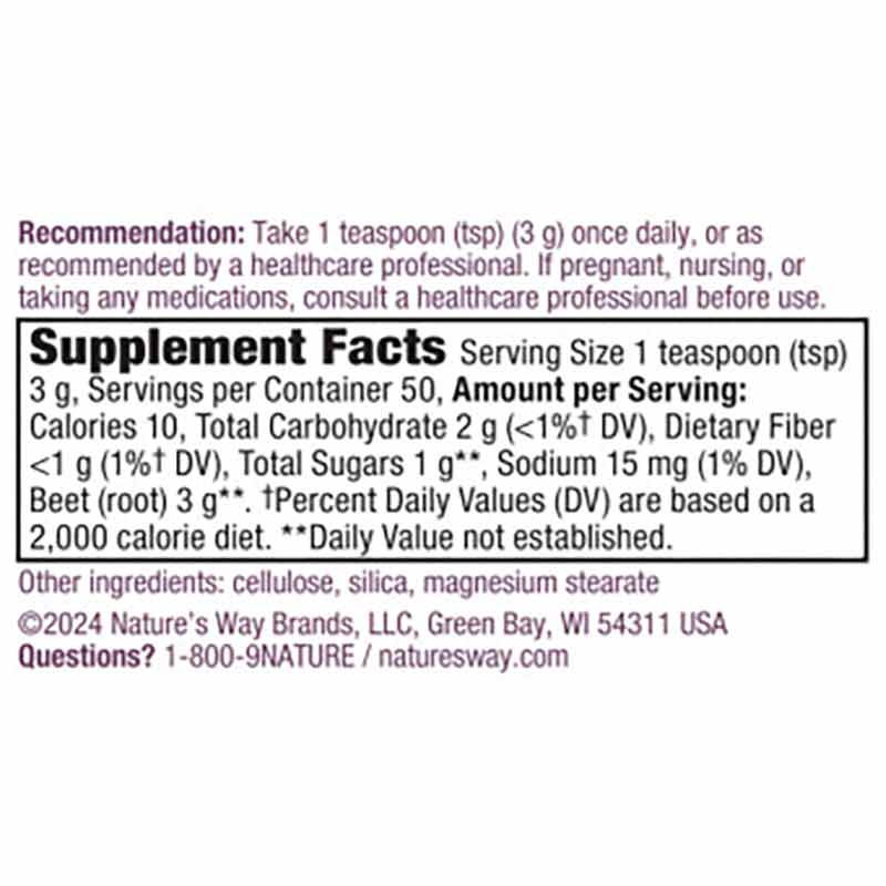 Beet Root Powder, by Natures Way, image #2