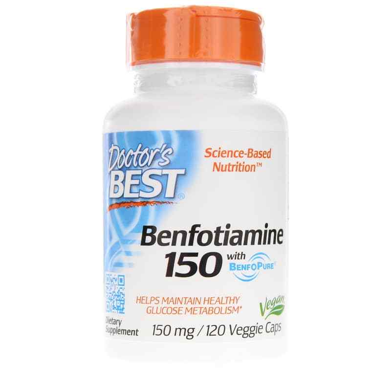 Benfotiamine 150 Mg, 120 Veg Capsules, by Doctors Best