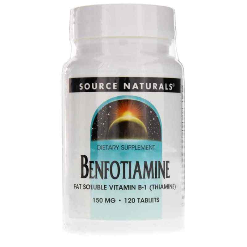 Benfotiamine 150 Mg, 120 Tablets, by Source Naturals