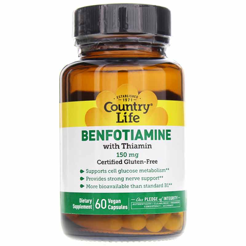 Benfotiamine with Thiamin 150 Mg, by Country Life
