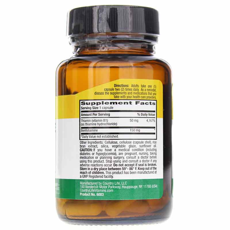 Benfotiamine with Thiamin 150 Mg, by Country Life, image #2