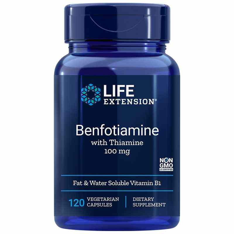 Benfotiamine with Thiamine 100 Mg, by Life Extension