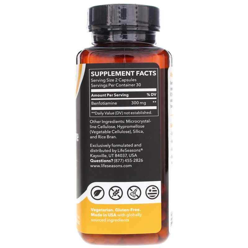 Benfotiamine Vitamin B1 300 Mg, by LifeSeasons, image #2