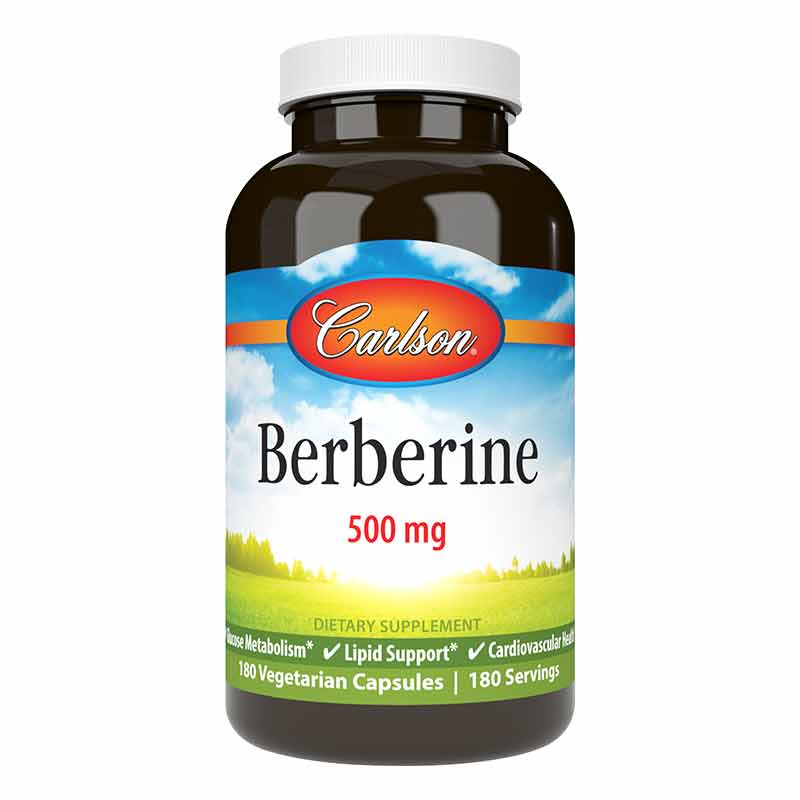 Berberine 500 Mg, 180 Veg Capsules, by Carlson Labs