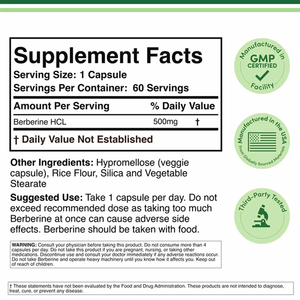 Berberine, by Double Wood Supplements