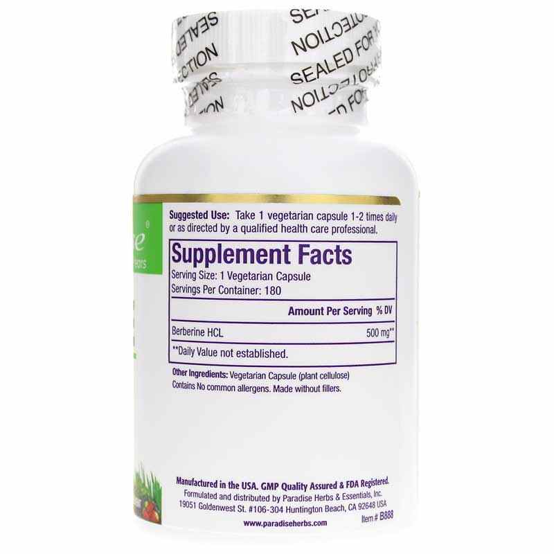 Berberine, 180 Veg Capsules, by Paradise Herbs, image #2