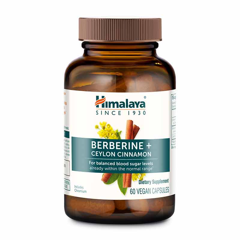 Berberine Ceylon Cinnamon, 60 Vegan Capsules, by Himalaya