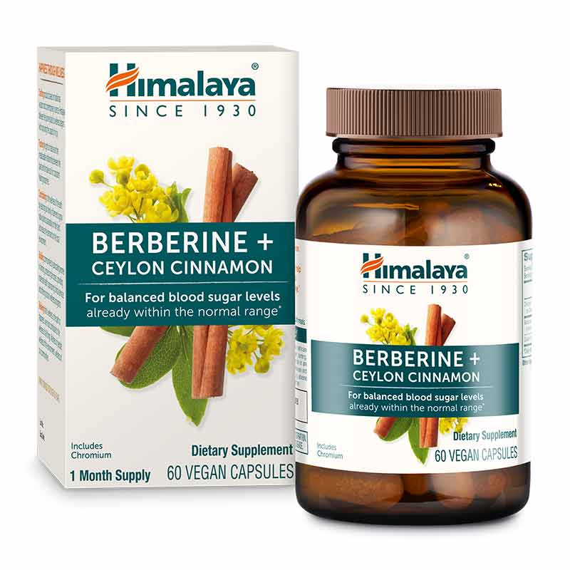 Berberine Ceylon Cinnamon, 60 Vegan Capsules, by Himalaya, image #2