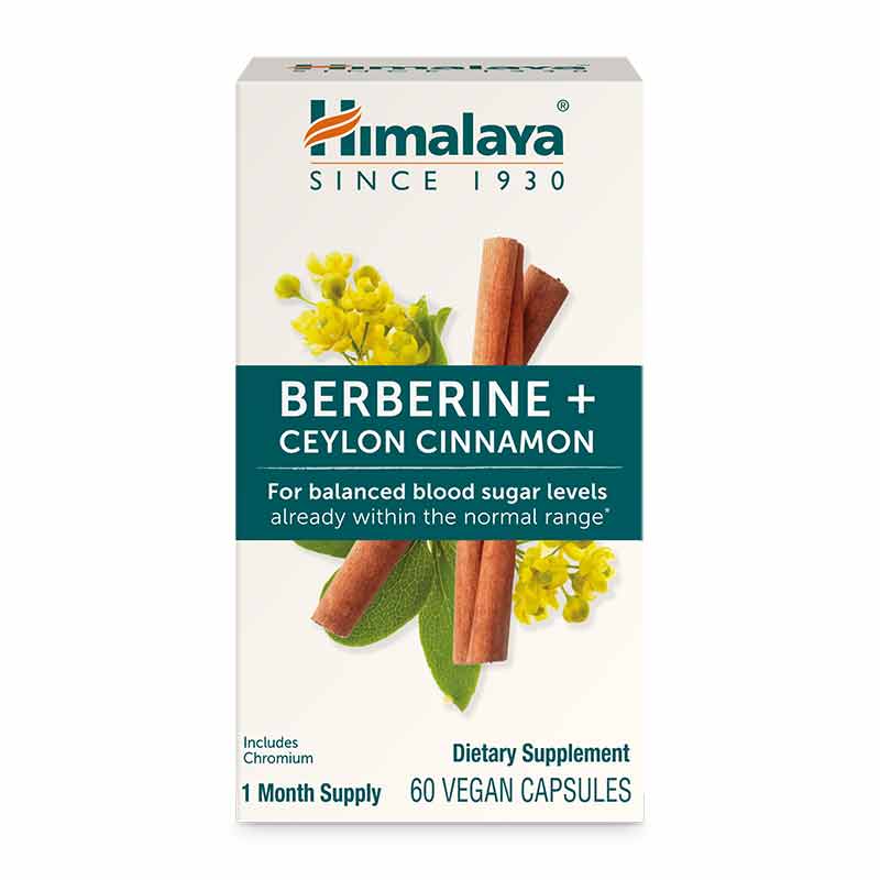 Berberine Ceylon Cinnamon, 60 Vegan Capsules, by Himalaya, image #3