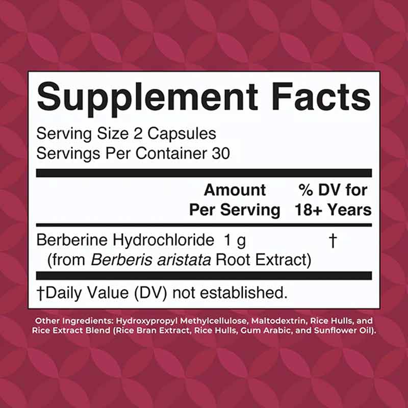 Berberine Capsules, 60 Capsules, by MaryRuth's Organics, image #2