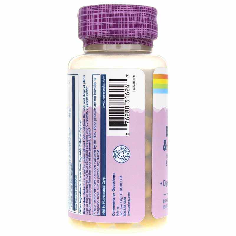 Berberine & Curcumin Root Extracts, by Solaray, image #3