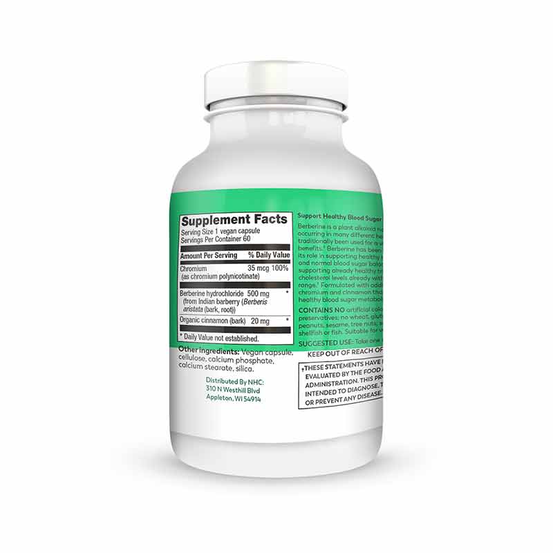 Berberine With Chromium, 60 Capsules, by Natural Healthy Concepts, image #2