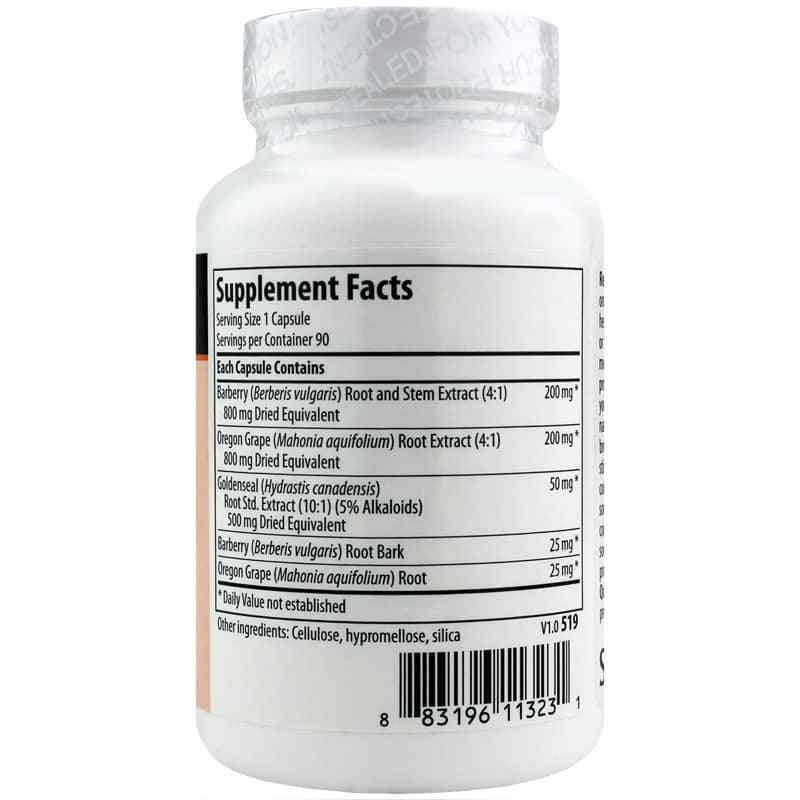 Berberis Formula, 90 Veg Capsules, by Genestra, image #2