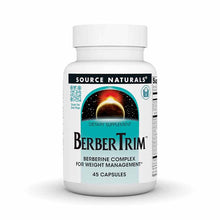 BerberTrim Berberine Diet Vegetarian Capsules, 45 Capsules, by Source Naturals