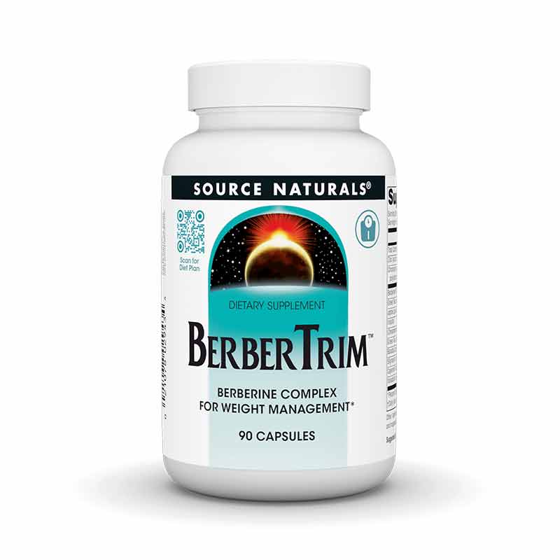 BerberTrim Berberine Diet Vegetarian Capsules, by Source Naturals