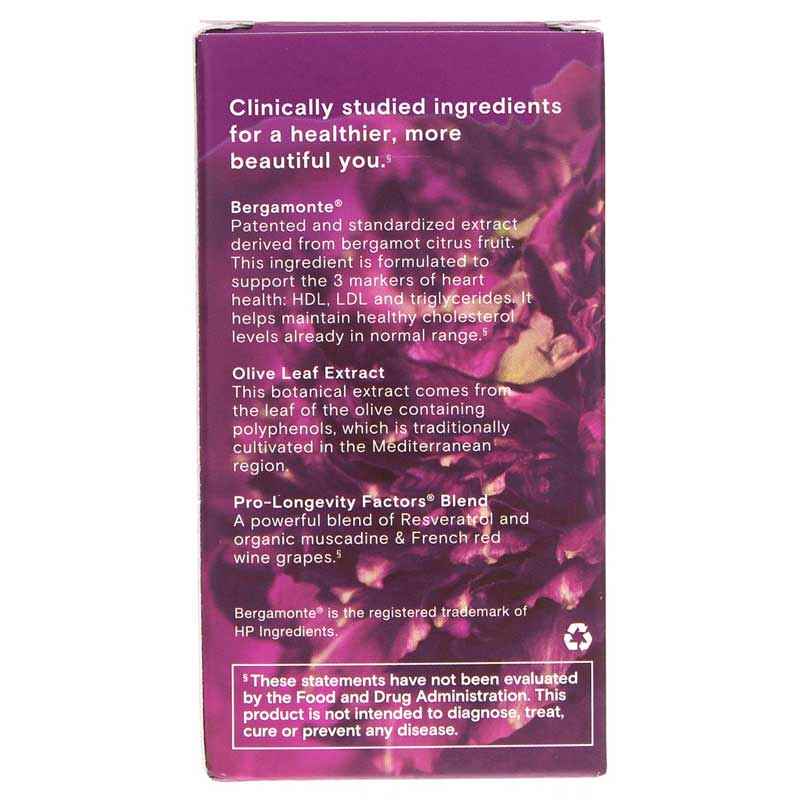 Bergamot Cholesterol Support with Resveratrol, by Reserveage Nutrition, image #3