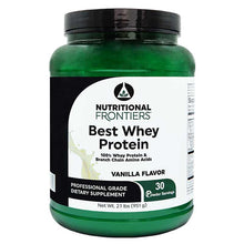 Best Whey Protein, Vanilla, by Nutritional Frontiers