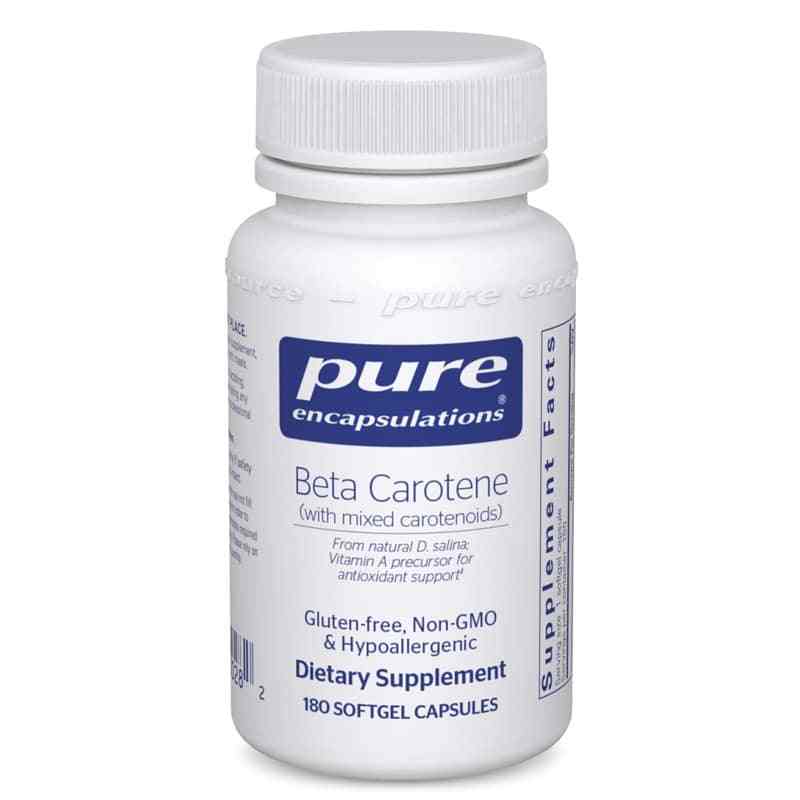 Beta Carotene (with mixed carotenoids), 180 Softgels, by Pure Encapsulations