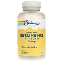 Betaine HCL 650 Mg with Pepsin, by Solaray
