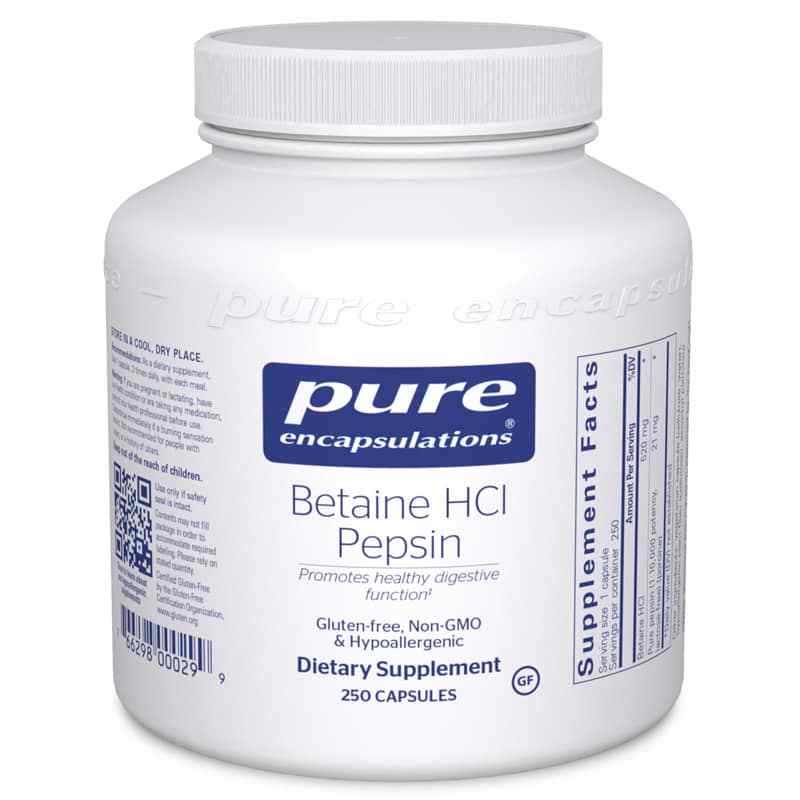 Betaine HCl, by Pure Encapsulations