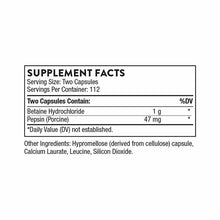 Betaine HCl & Pepsin, 225 Veg Capsules, by Thorne Research, image #3