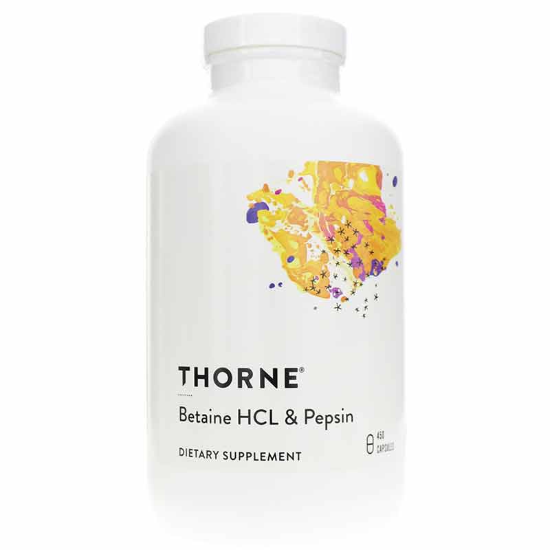 Betaine HCl & Pepsin, 450 Veg Capsules, by Thorne Research