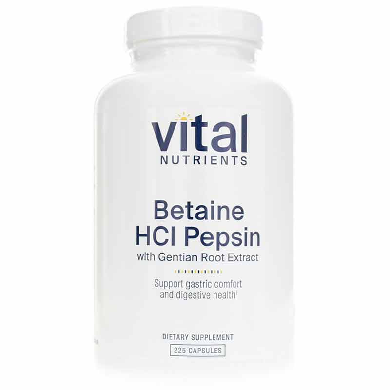 Betaine HCl Pepsin Gentian Root Extract, by Vital Nutrients
