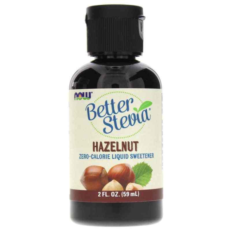 Better Stevia Liquid Sweetener, Hazelnut, 2 Oz, by NOW Foods