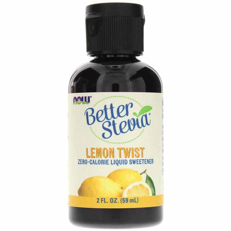 Better Stevia Liquid Sweetener, Lemon Twist, 2 Oz, by NOW Foods