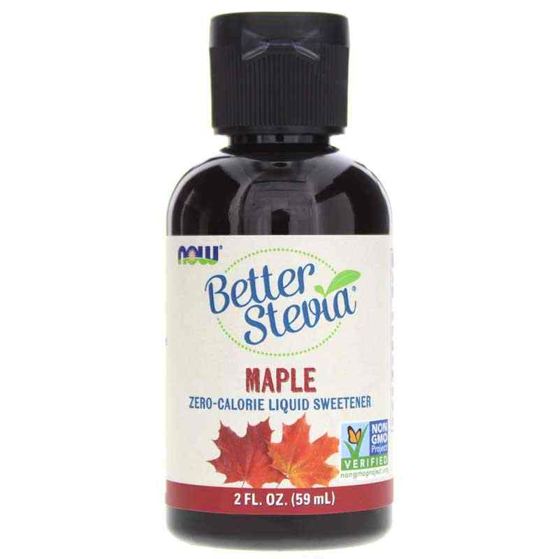 Better Stevia Liquid Sweetener, Maple, 2 Oz, by NOW Foods