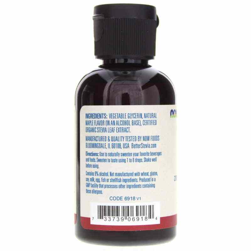 Better Stevia Liquid Sweetener, Maple, 2 Oz, by NOW Foods, image #3