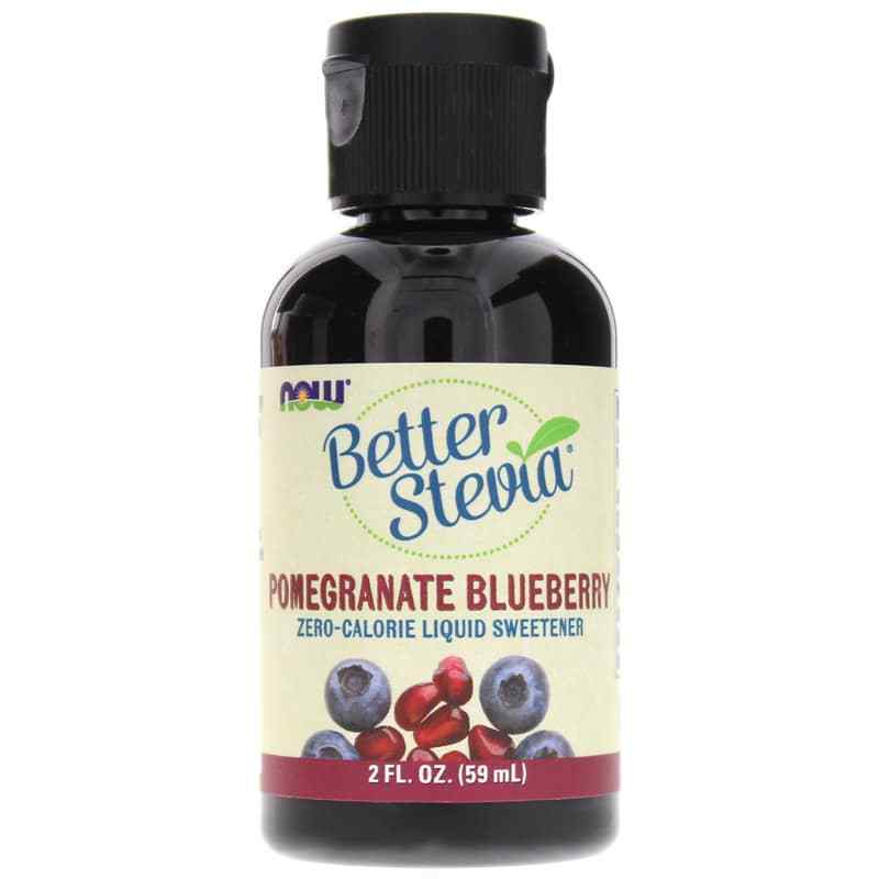 Better Stevia Liquid Sweetener, Pomegranate Blueberry, 2 Oz, by NOW Foods