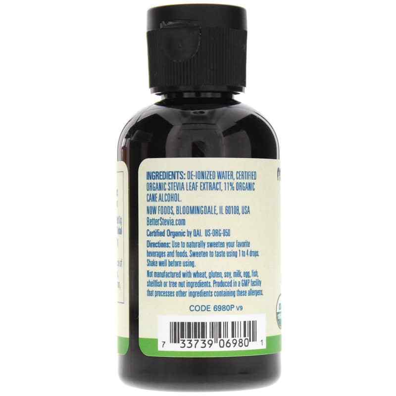 Better Stevia Organic Liquid Sweetener, 2 Oz, by NOW Foods, image #3