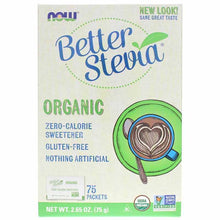Better Stevia Organic Sweetener Packets, by NOW Foods