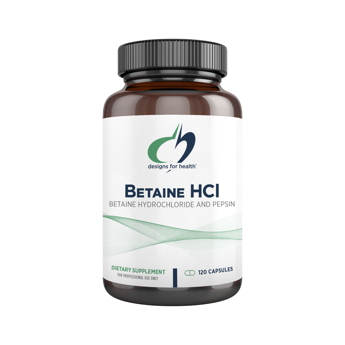 Betaine HCL with Pepsin, 120 Capsules, by Designs For Health