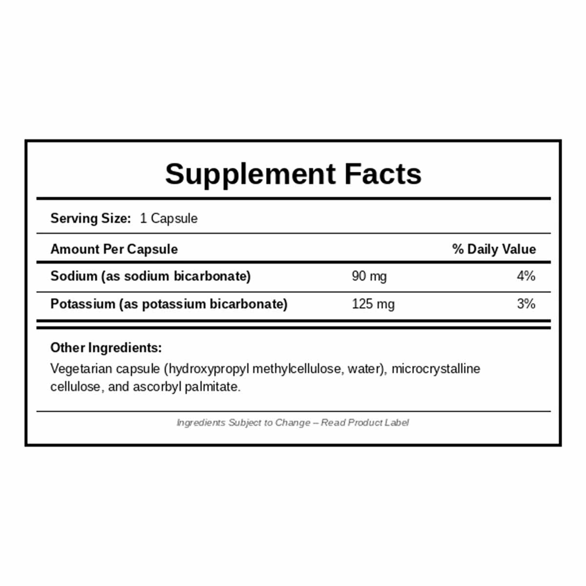 Bi-Carb Formula Sodium & Potassium Bicarbonate, 250 Veg, by SFI Health