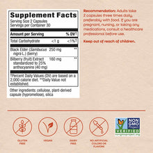 Bilberry Standardized Extract 25% Anthocyanins, by Natures Way