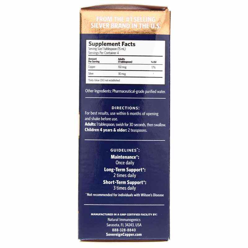 Bio-Active Copper Hydrosol, 2 Oz, by Sovereign Silver, image #2