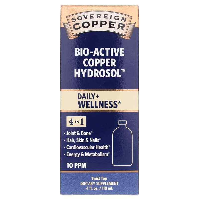 Bio-Active Copper Hydrosol, 4 Oz, by Sovereign Silver