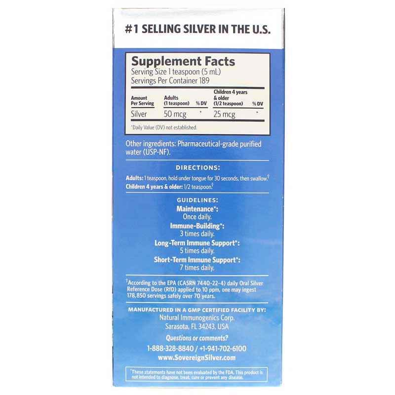 Bio-Active Silver, 32 Oz, by Sovereign Silver, image #2