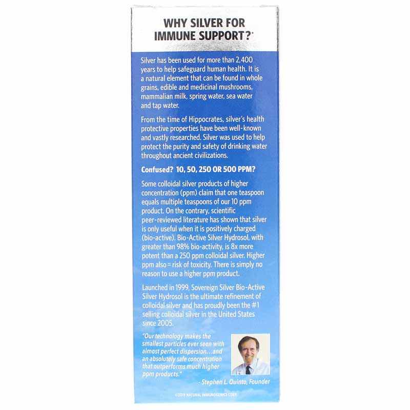 Bio-Active Silver Dropper, 8 Oz, by Sovereign Silver, image #3