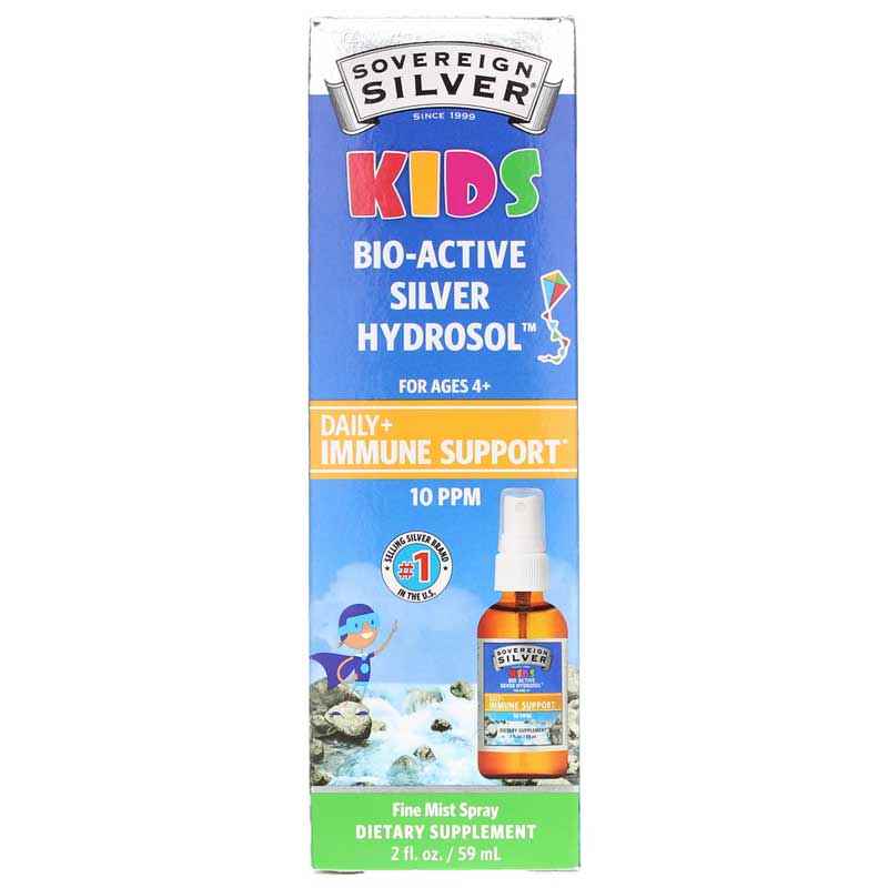Bio-Active Silver for Kids Fine Mist Spray, 2 Oz, by Sovereign Silver