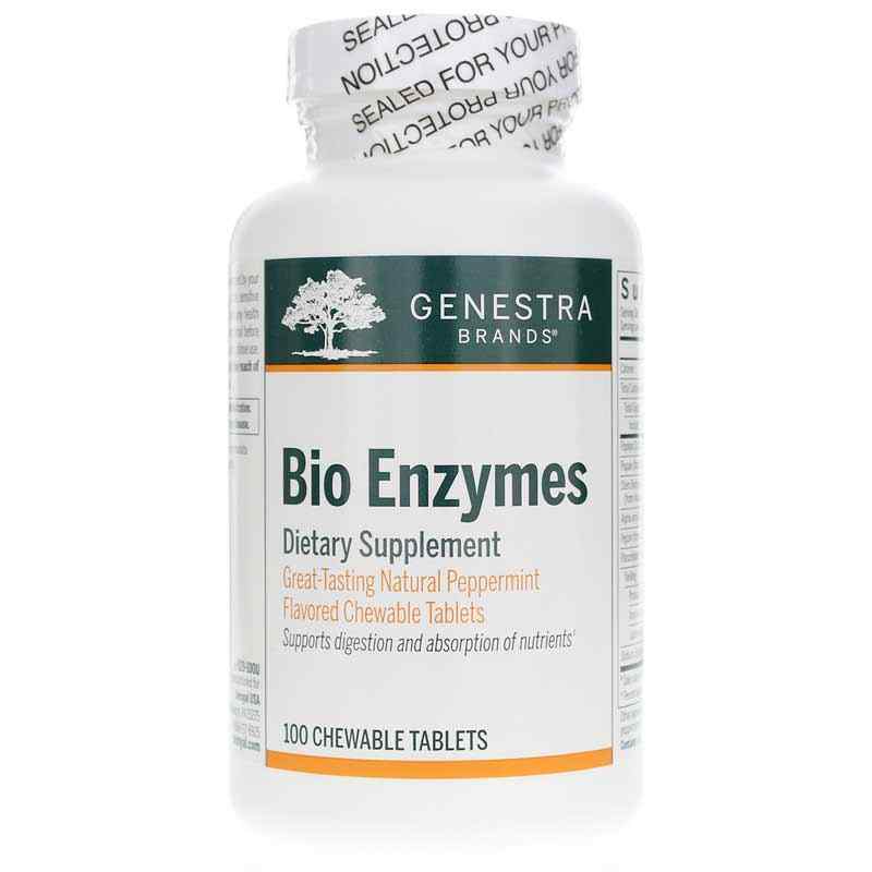 Bio Enzymes Peppermint Flavor, by Genestra