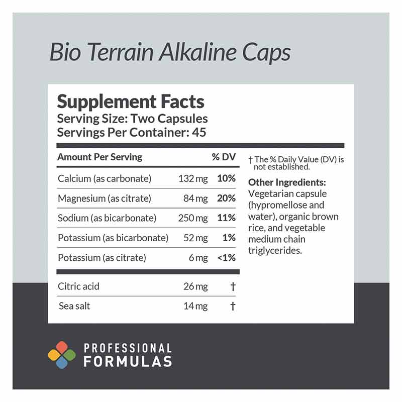 Bio Terrain Alkaline Capsules, by Professional Formulas, image #2