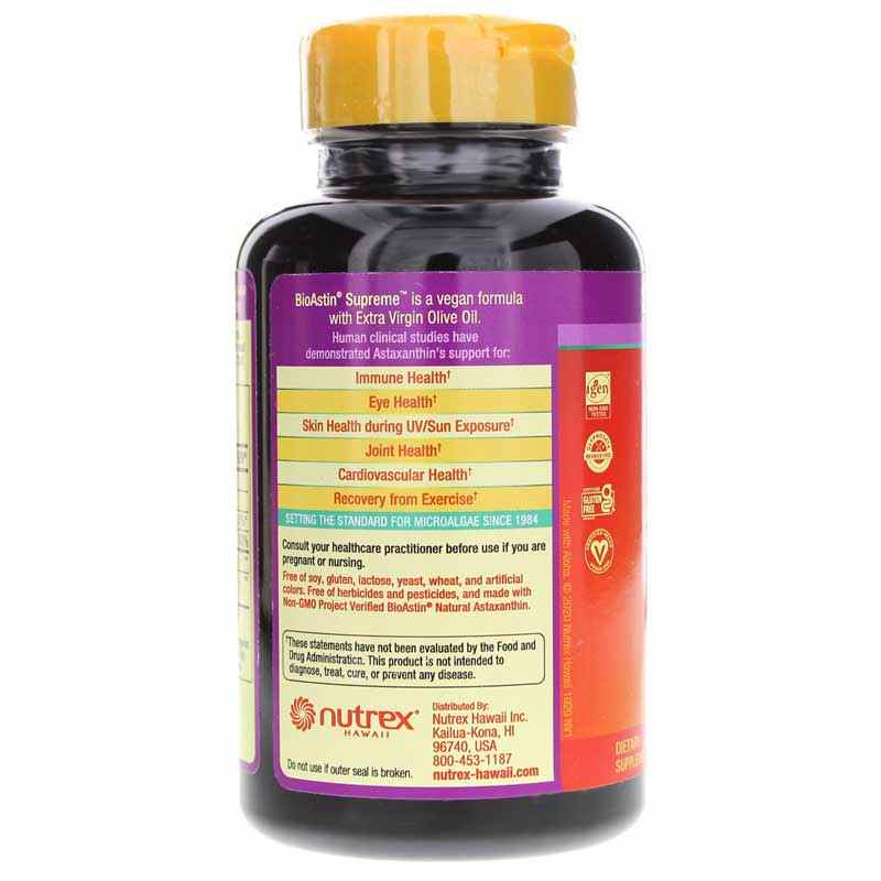 BioAstin Supreme 6 Mg MD Formulas, by Nutrex Hawaii, image #3