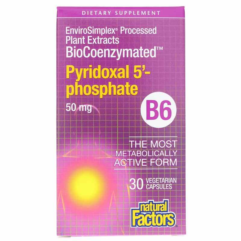 BioCoenzymated Pyridoxal 5' Phosphate 50 Mg, by Natural Factors
