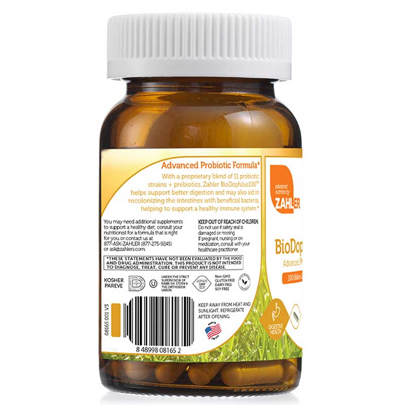 BioDophilus 100 Billion CFU Probiotic, Zahler – Natural Healthy