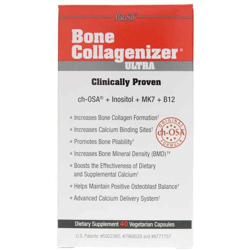 Bone Collagenizer Ultra, 40 Veg Capsules, by BioSil